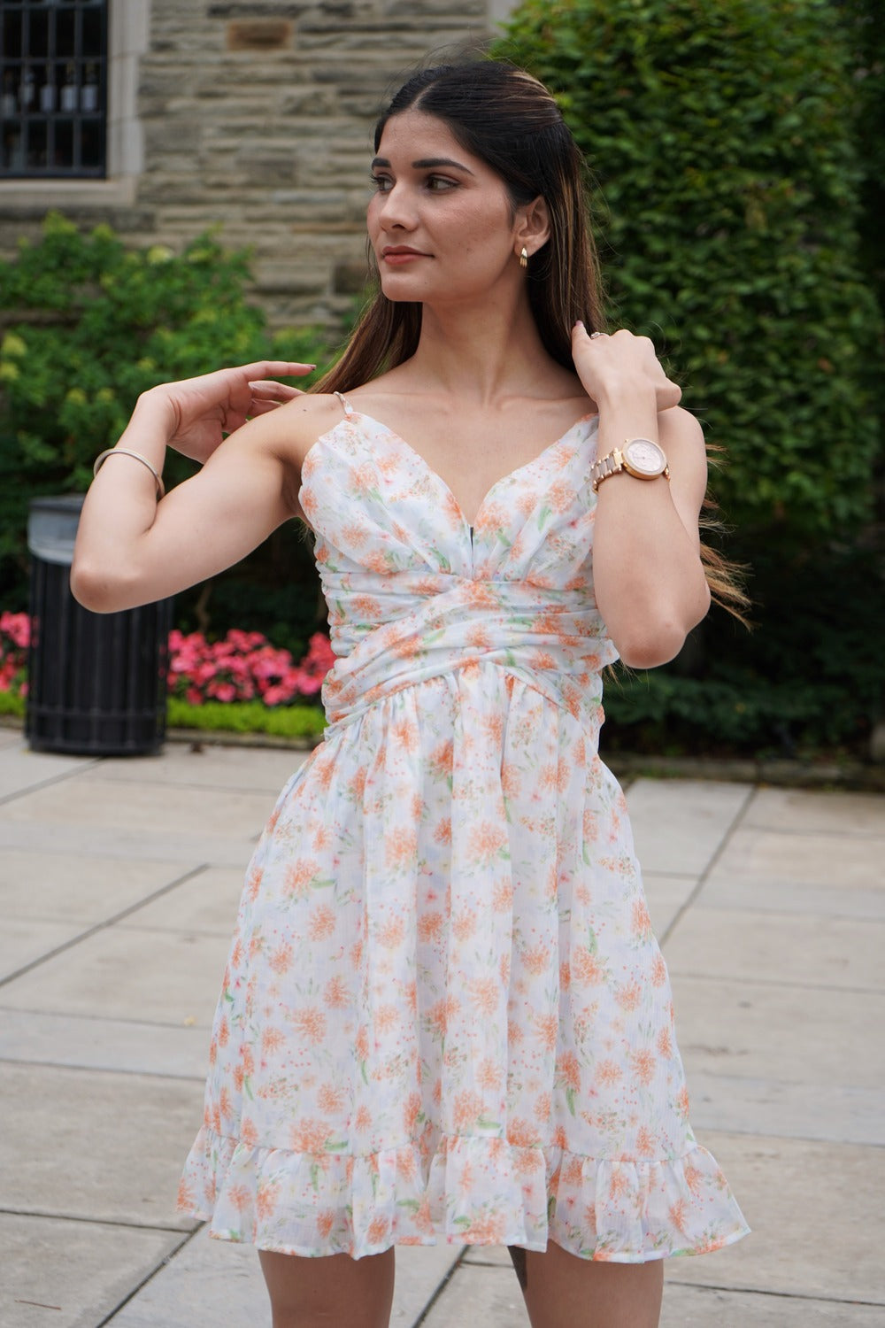 Flirty Orange Backless