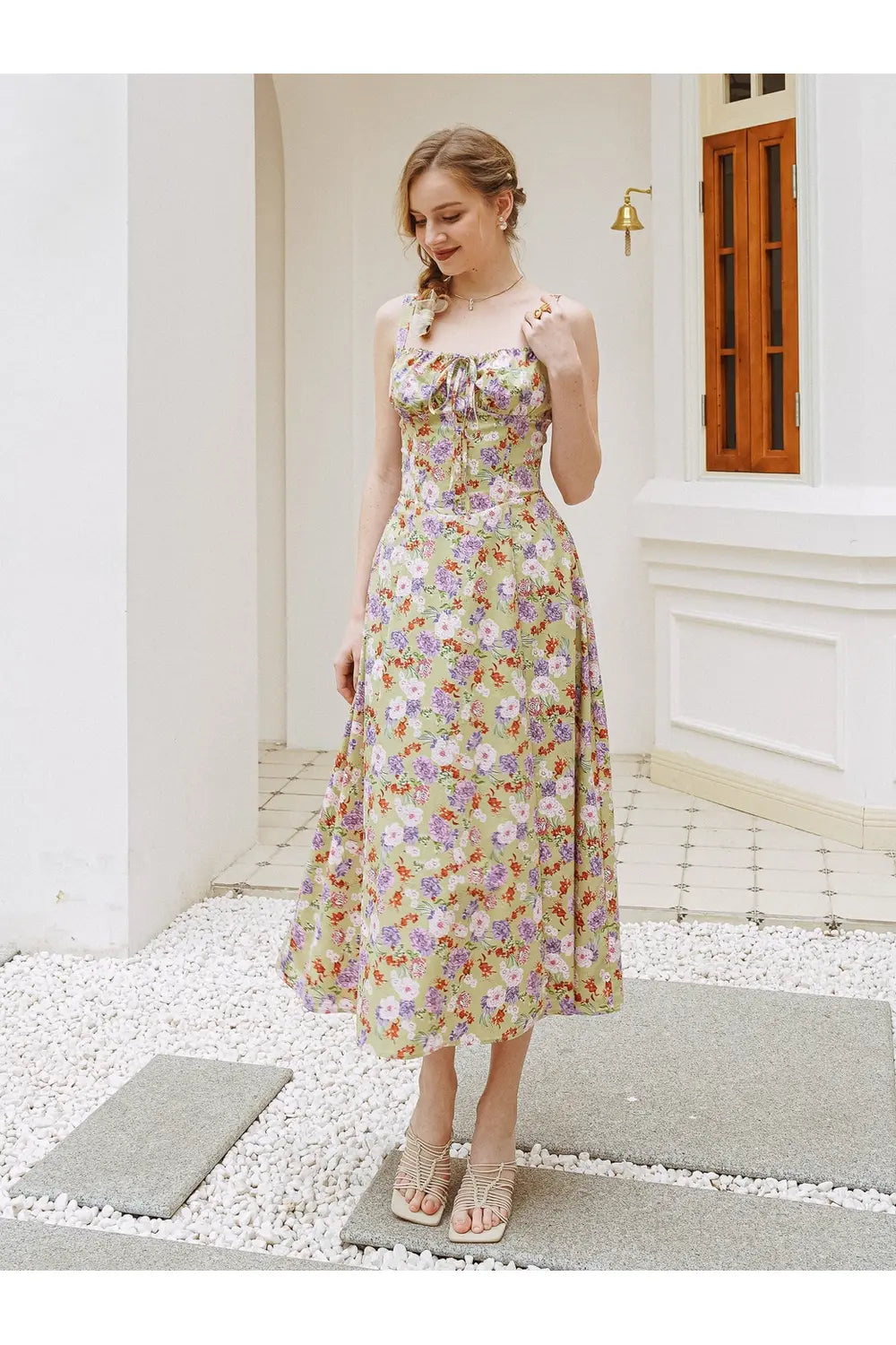 Floral Sundress Tie-Back