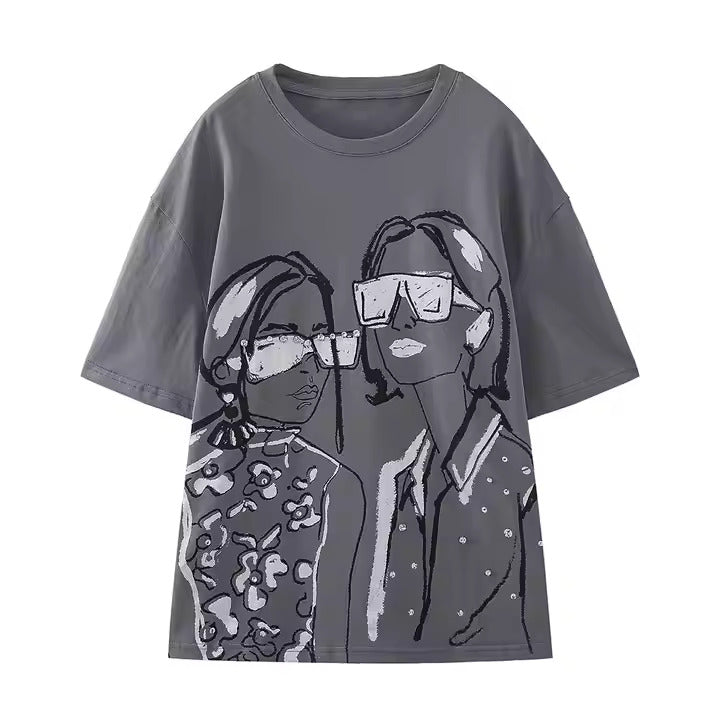 Baddies Grey T-Shirt