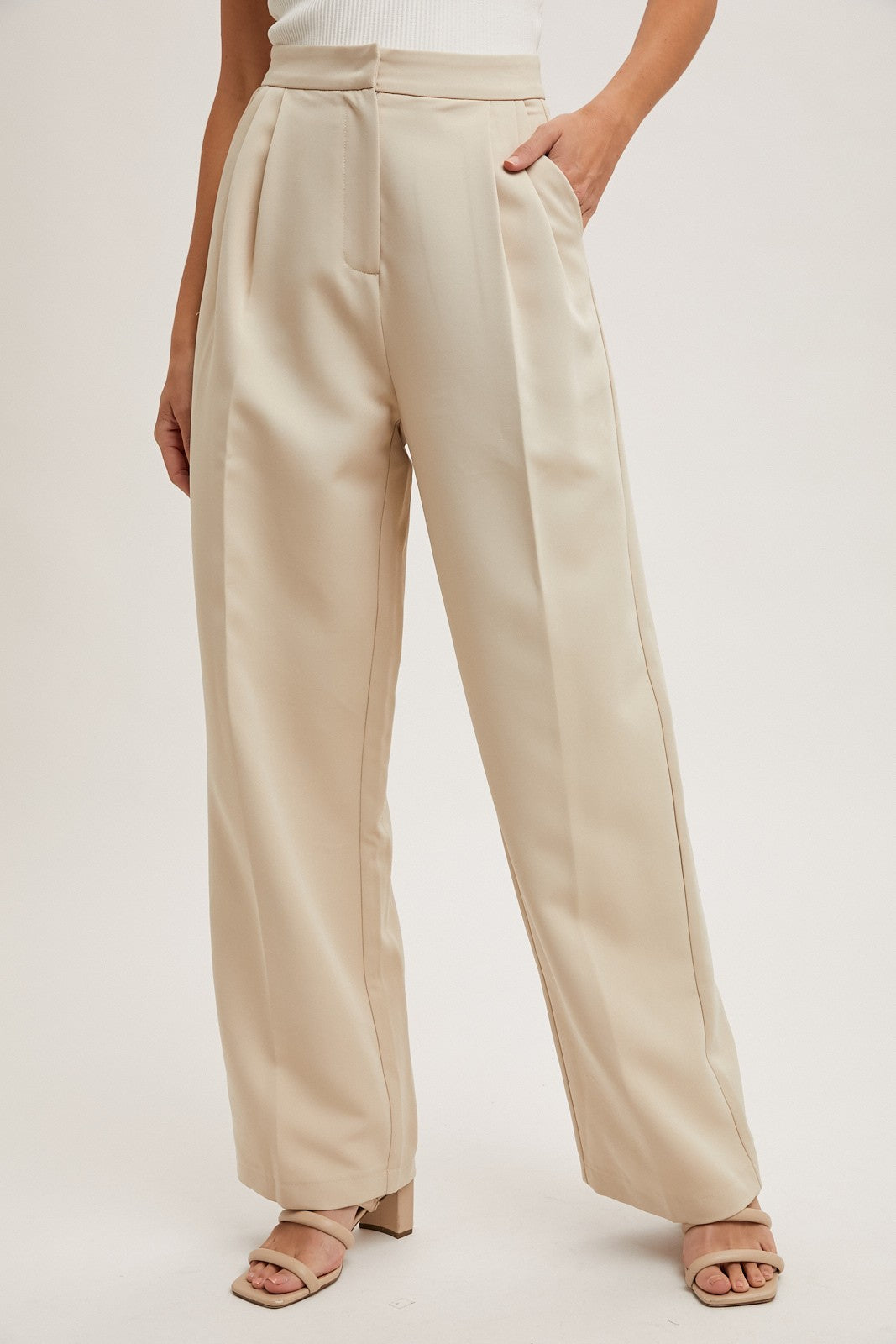 Remi Pleated Wide Trouser Pant