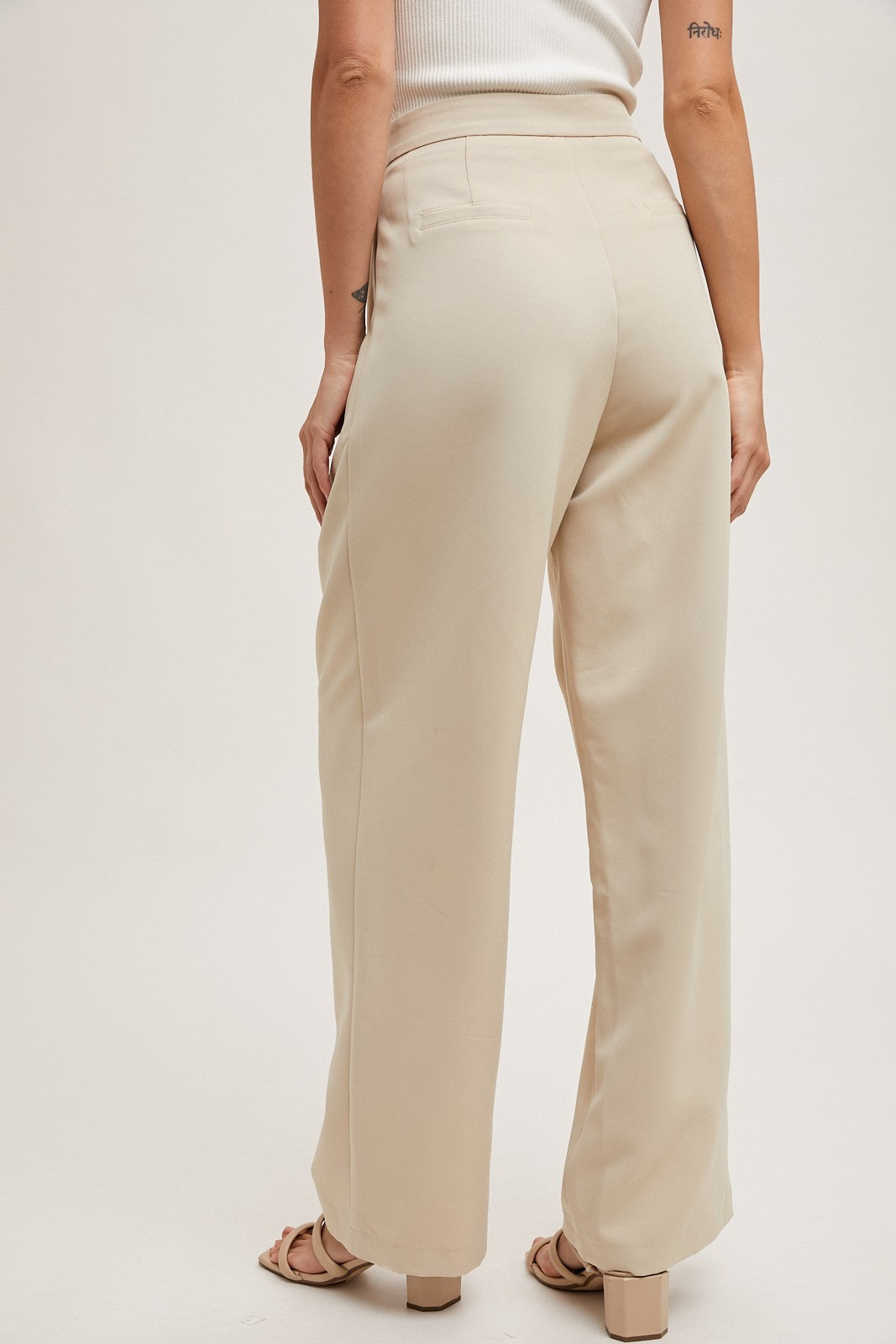 Remi Pleated Wide Trouser Pant
