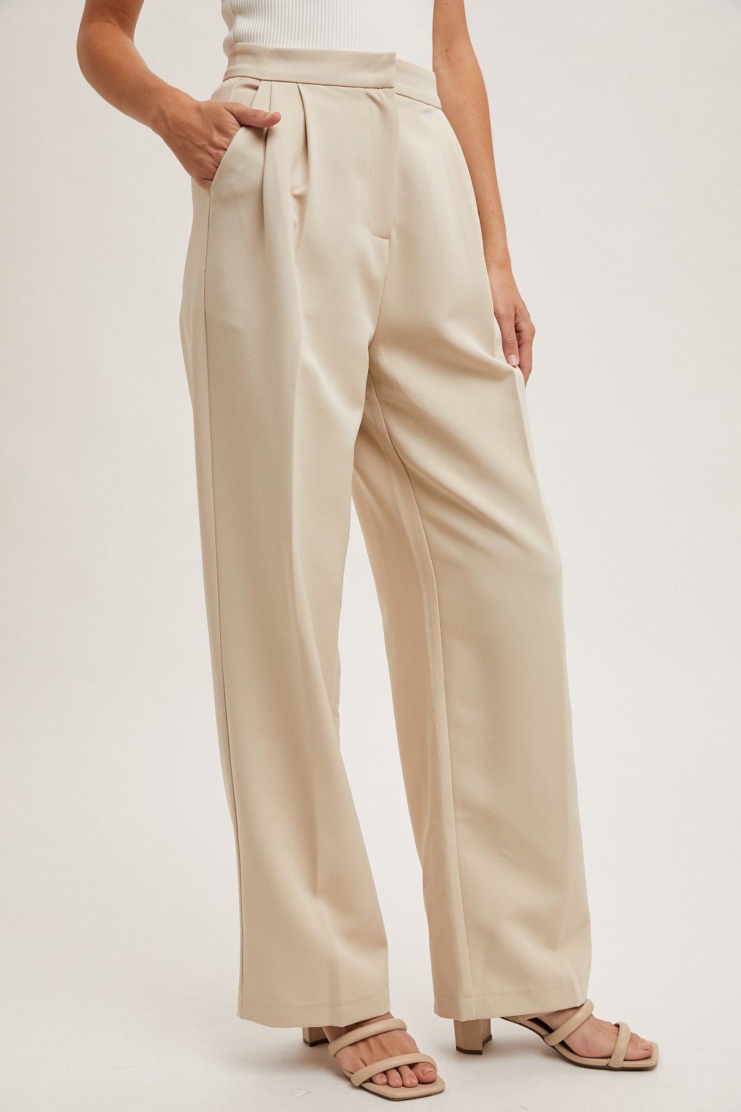 Remi Pleated Wide Trouser Pant