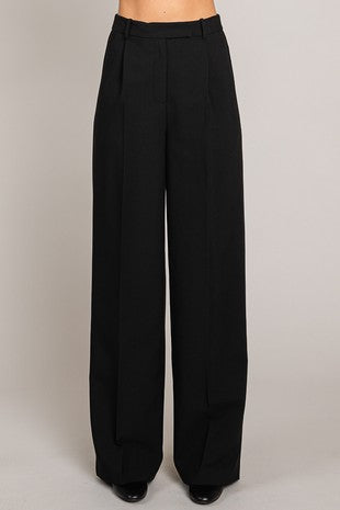 Twill Wide Leg Trouser