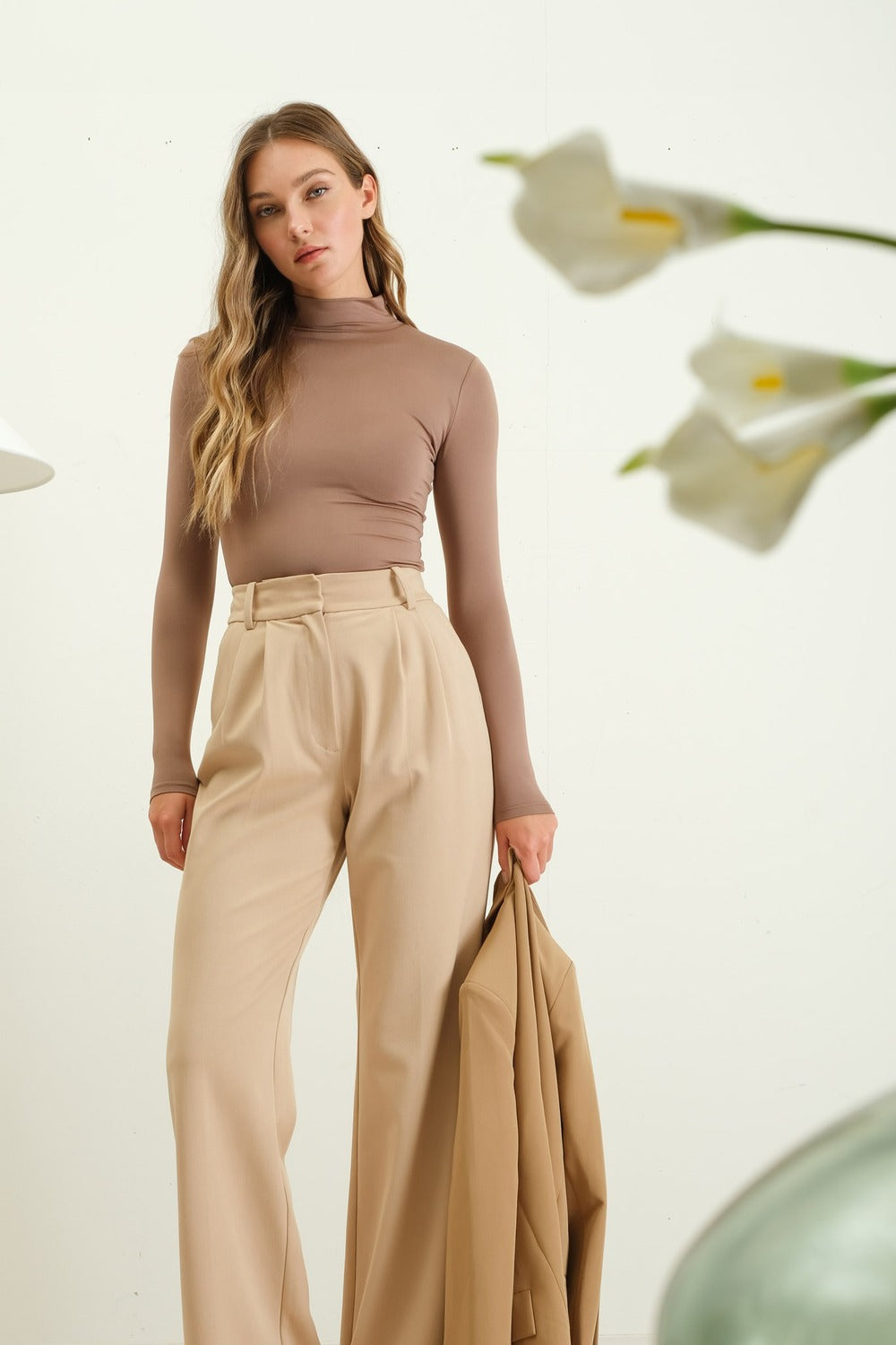 Reversible Mock Neck Top