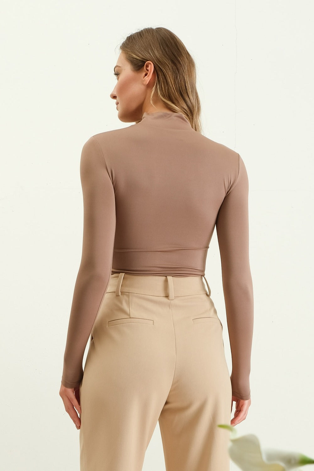 Reversible Mock Neck Top