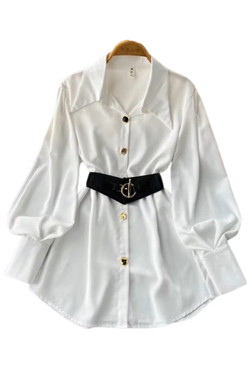 Free Size Long Sleeve Shirt & Belt