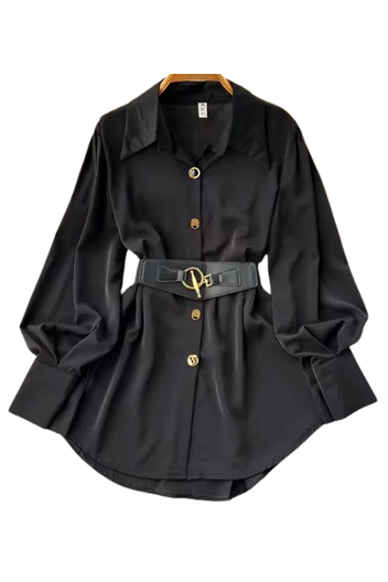 Free Size Long Sleeve Shirt & Belt
