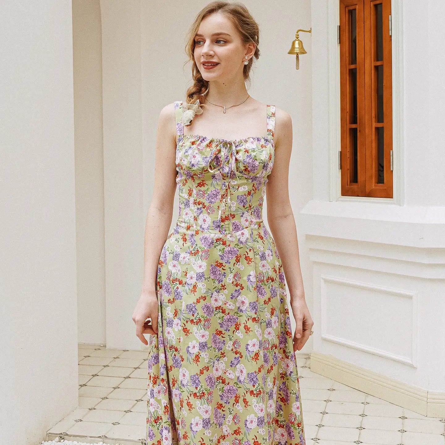 Floral Sundress Tie-Back