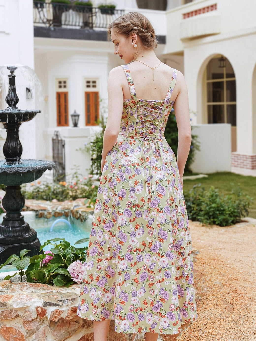 Floral Sundress Tie-Back