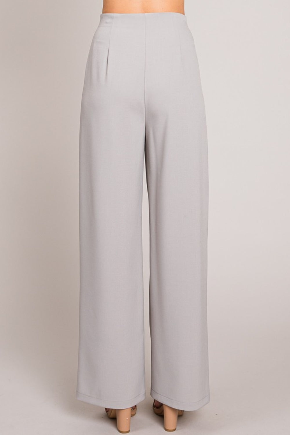 Luna Twill Darted Wide Leg Pant